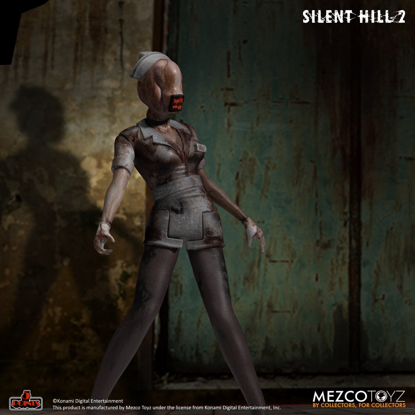 MEZCO 5 Points Deluxe Box Set Silent Hill Bubble Head Nurse & Red Pyramid Thing