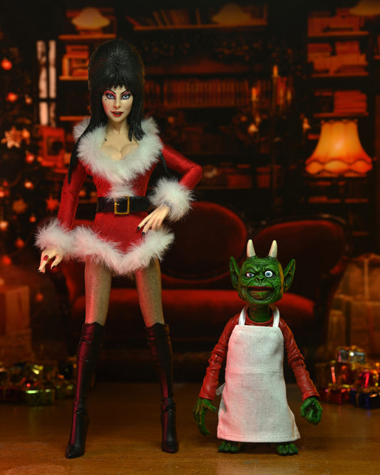 NECA Elvira 8” Clothed Action Figure – Elvira’s Very Scary Xmas