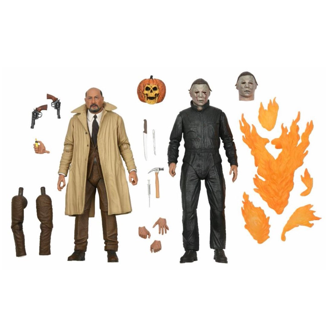 NECA 7" Scale Ultimate Action Figure 2 Pack Halloween 2 Michael Myers & Dr Loomis