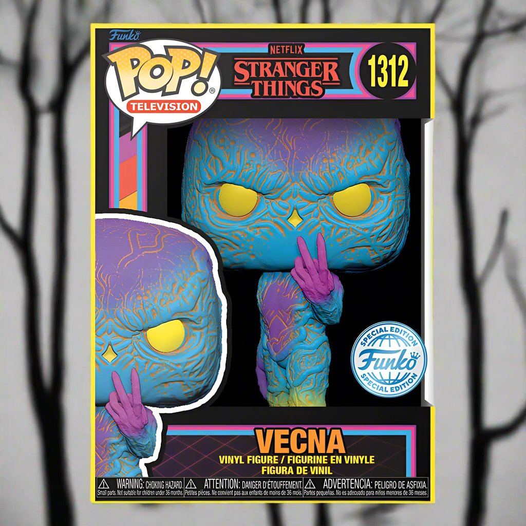 PRE ORDER Stranger Things POP! TV Vinyl Figures Vecna(BLKLT) 9 cm